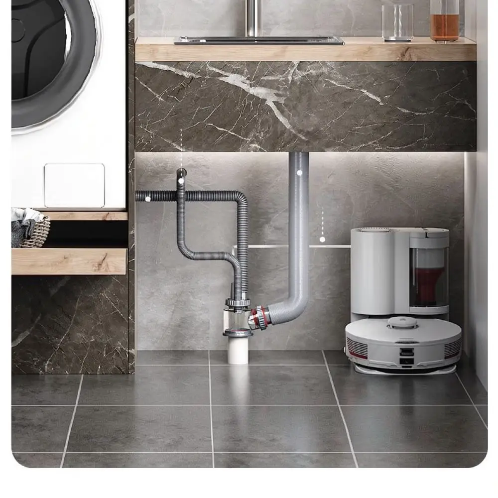 Kitchen Sink Sewer Connection Adapter Anti Odor Valve For For Yingba Basin Plumbing Pipe Fitting Modern Drainage Hose Accessory