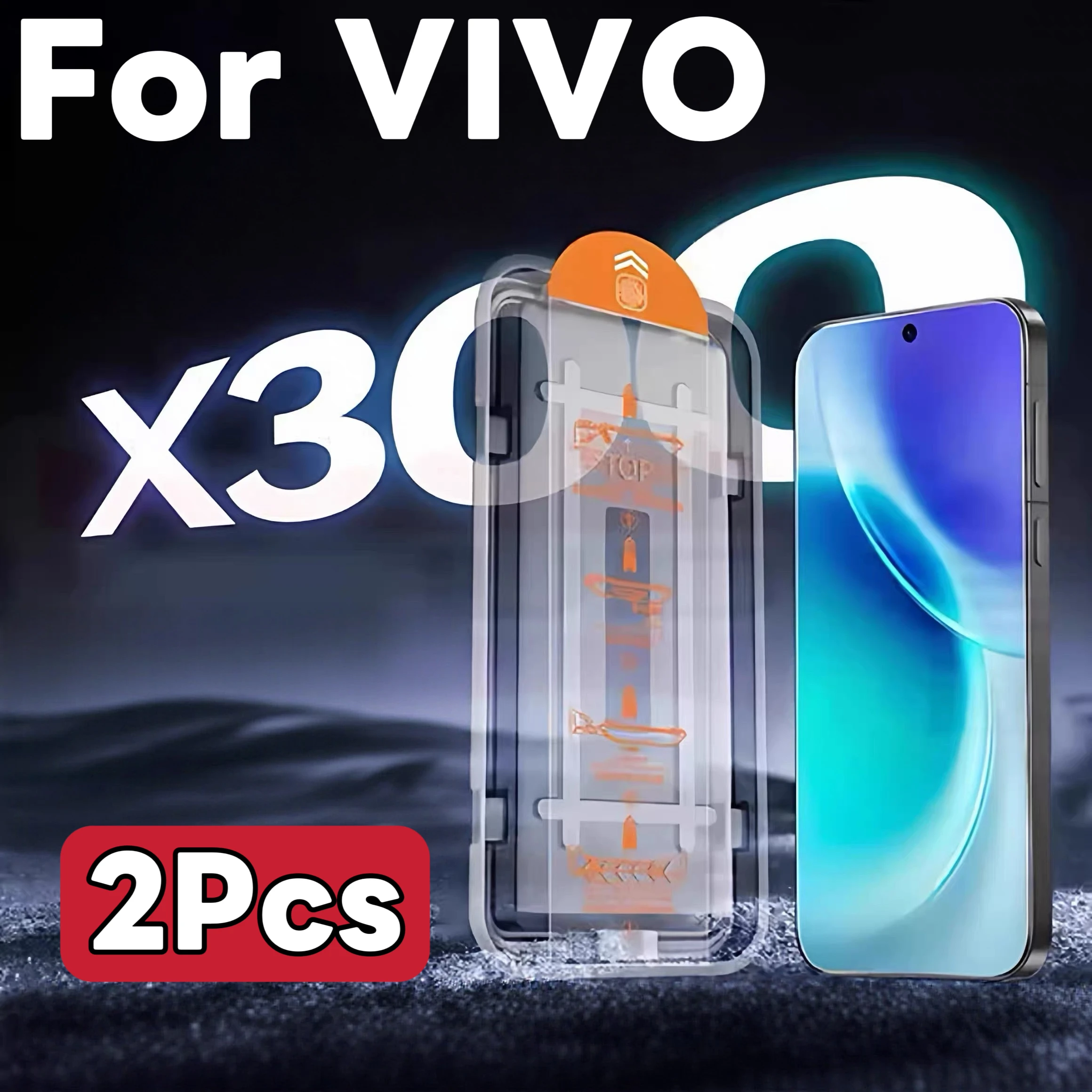 

Набор из 2 защитных пленок из закаленного стекла для VIVO X-Series — HD-качество, без пузырьков и пыли