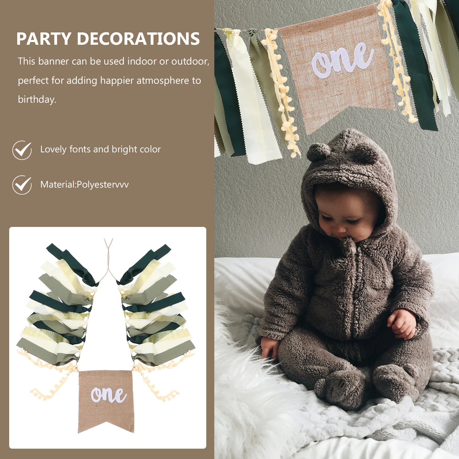 

Birthday Banner High Chair Cute Fonts 1st Birthday Party Hanging Banner Photo Prop Party Decorations Photo Prop