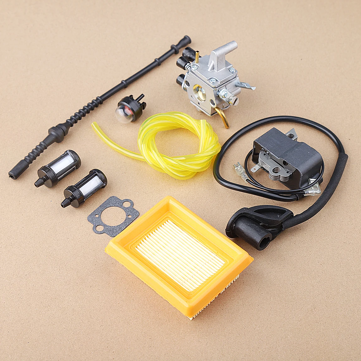 Imagem -03 - Filtro de ar do Carburador para Stihl Fs120 Fs200 Fs250 Fs300 Fs350 Roçadeira Aparador de Grama Substituir 4134 120 0603 4134 400 1301