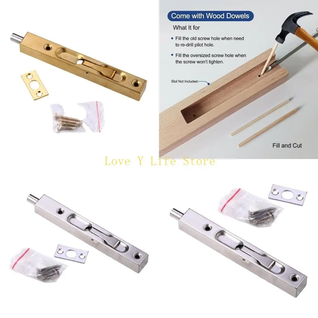 

L74C Система блокировки невидимых болтов с откидной планкой, защитный замок для двойных раздвижных патио Storms