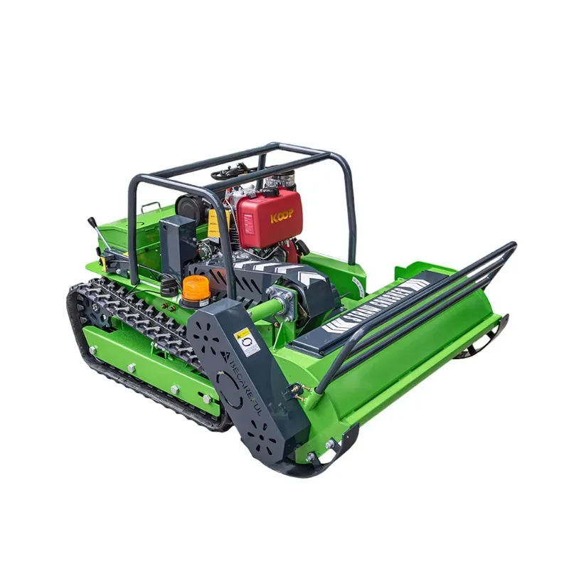 Remote Control Lawn Mower 1200mm Cutting Width Euro 5 Engine Hydraulic Lifting New Design EU Warehouse Shipping
