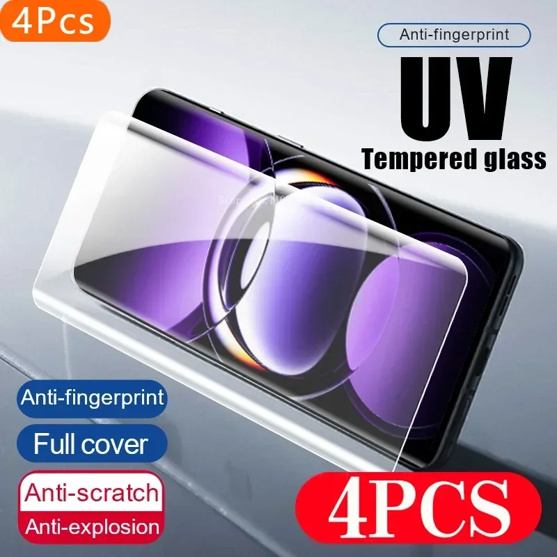 

Для OPPO Find X8 УФ-закаленное стекло для Oppo Reno 12 11 10 9 6 5 4 3 Pro Realme 12 11 Pro для Oppo A1 Pro Защитная пленка для экрана телефона