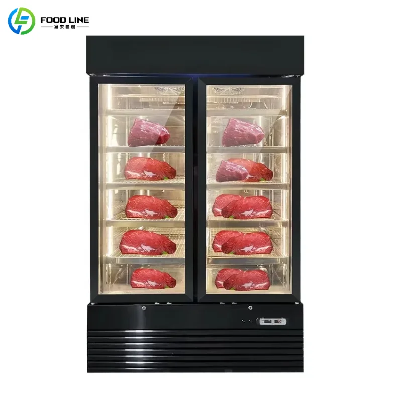 Customized Meat Aging Fridge Catering Special Dry Aging Machine Stable Temp Stainless Steel Commercial Dry Aging Cabinet