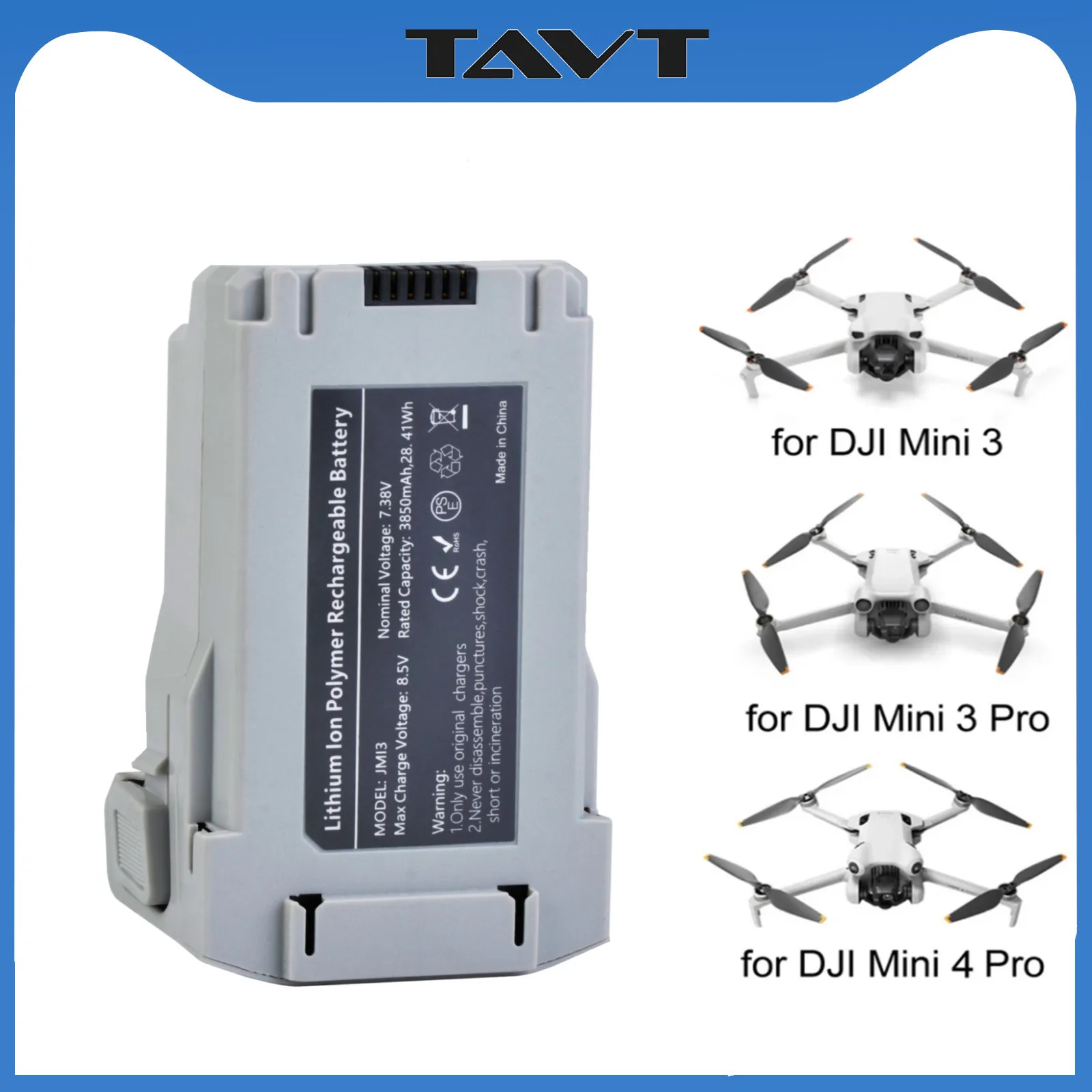 For DJI Mini 3 Mini 3 Pro Intelligent Drone Flight Battery 3850mAh For DJI Mini 4 Pro Drone Accessories