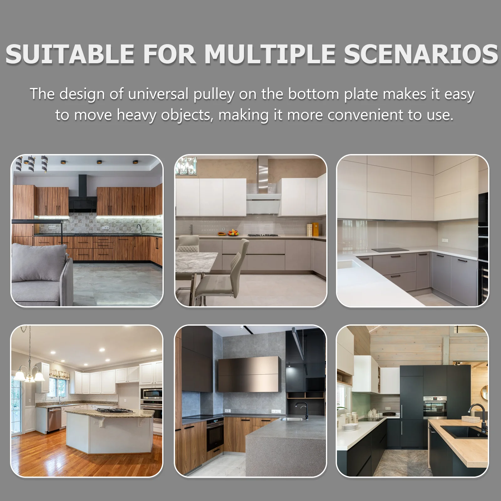 

1pc Round Gas Tank Tray Movable Base Plate Portable Stand For Kitchen Restaurant Practical Storage Holder Universal Wheels