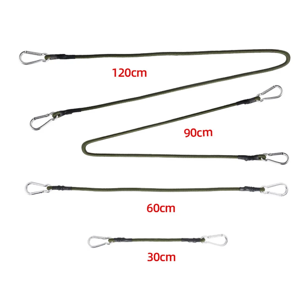 Imagem -03 - Mosquetão Corda Elástica para Camping Durável Bagagem Strap Durável Varal Durável Camping Equipamento 10 Pcs Pcs Pcs 60cm