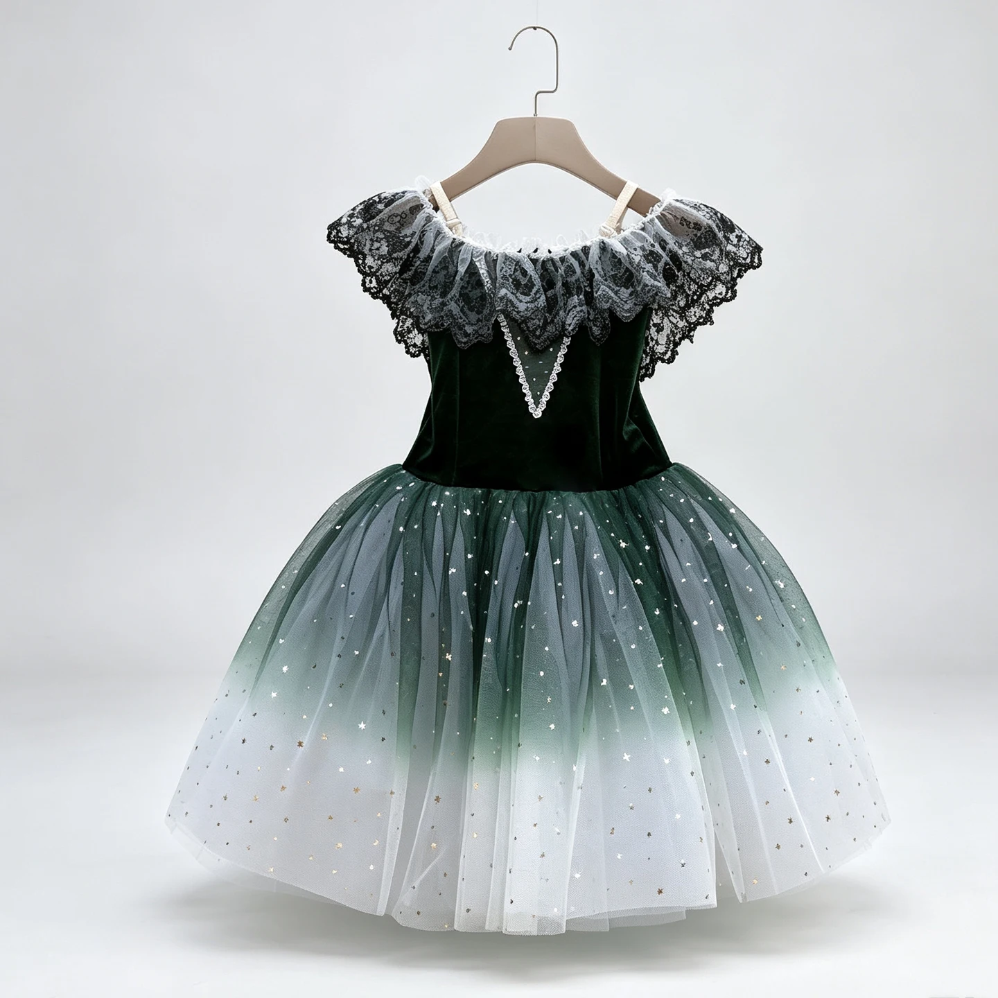 Adult Kids Long Professional Ballet Tutu Swan Lake Ballet Costume Ballerina Ballet Dress Girls Performance Dancewear Velvet Top