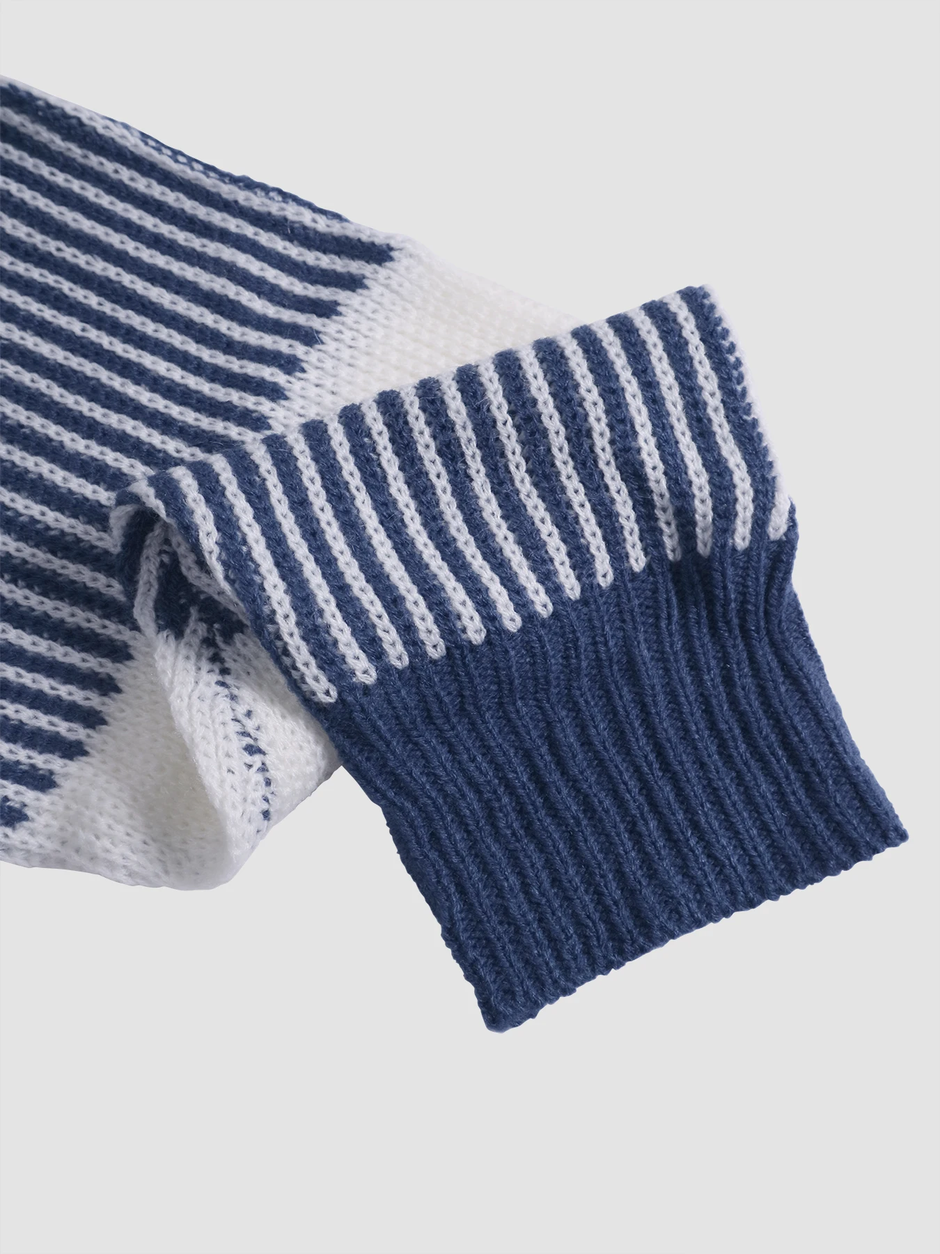 Picture 5: Plus Size Women Striped Knit Cardigan Open Front Long Sleeve Color Block Loose Sweater Coat Casual Fall Outerwear