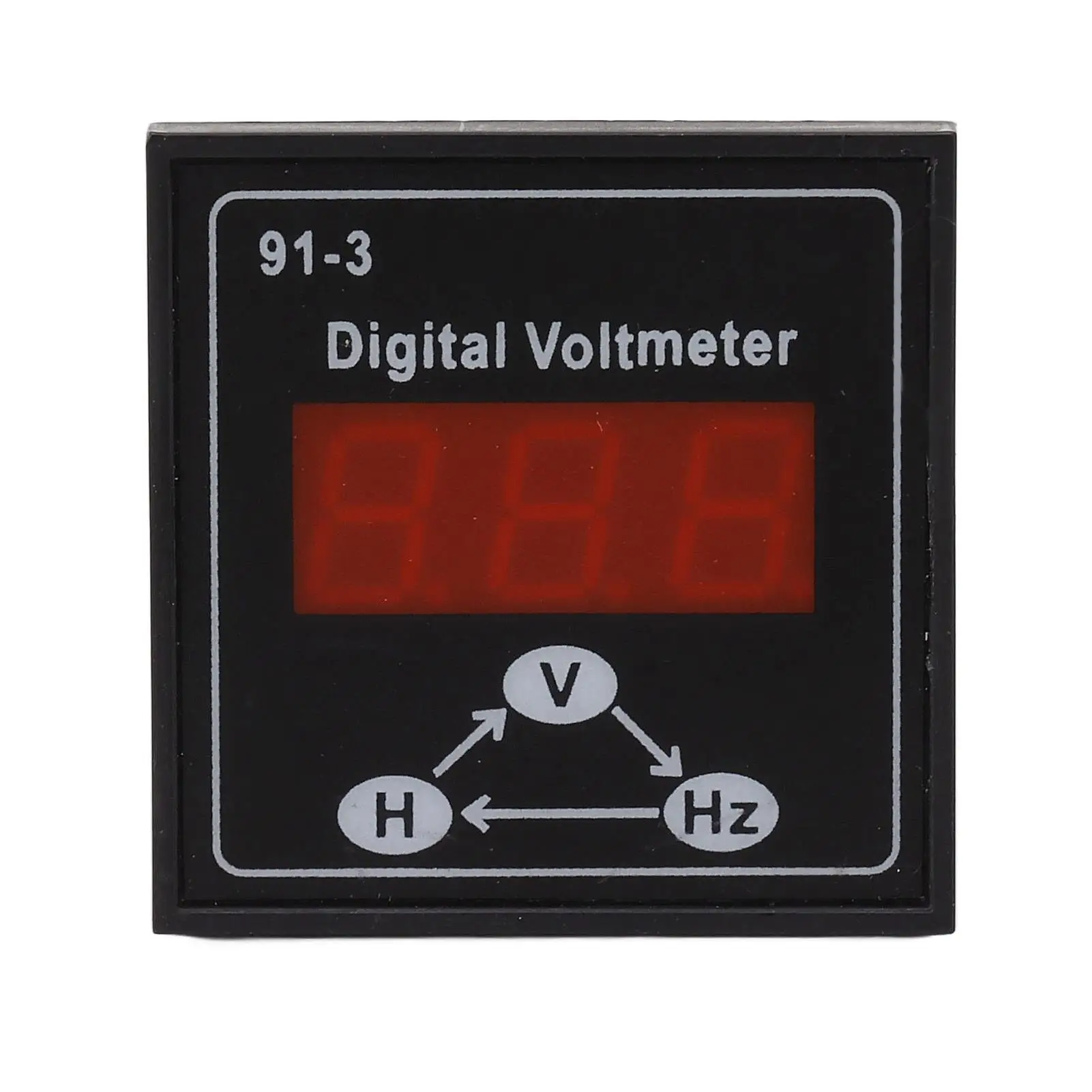 3-Digit Digital Voltmeter for gasoline & Diesel Generators - 220V/380V, Single & Three Phase Voltage Measurement