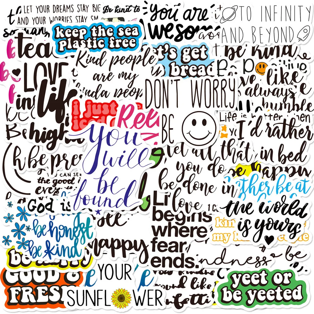 ملصقات وجه مبتسم صديقة للبيئة - شارات خالية من مادة BPA مكونة من 50 ورقة لتزيين زجاجات المياه ذات العلامات التجارية الإبداعية (متجر Anime Worlds)