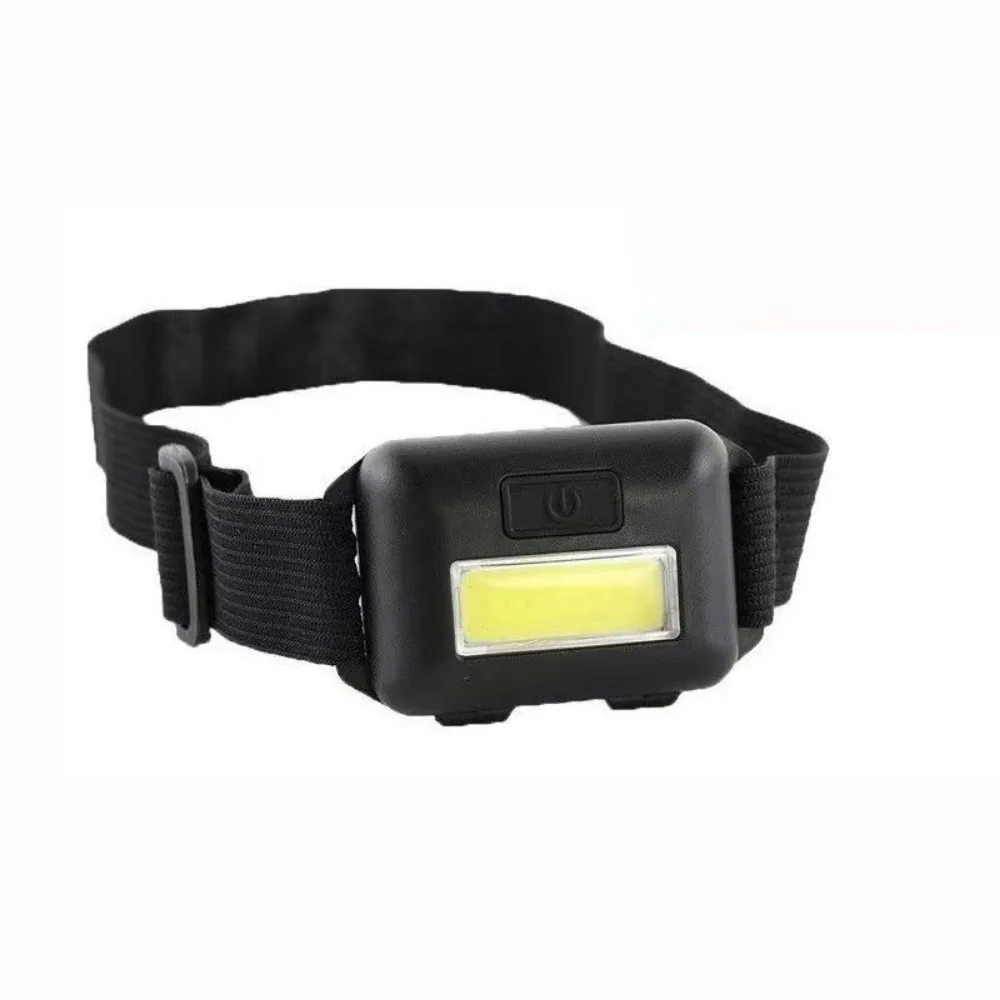 مصباح أمامي ليد COB مع بطارية ، مصباح أمامي صغير ، 3 أوضاع ، كشافات مقاومة للماء للتخييم في الهواء الطلق والمشي لمسافات طويلة