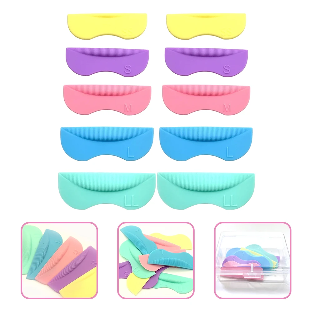 5 أزواج من وسادات السيليكون لتجعيد الرموش ومضادة للسقوط وخفيفة الوزن ومريحة للرموش وأدوات رفع مناسبة لرفع الرموش #2