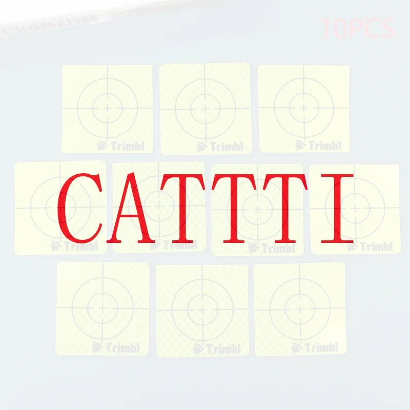 

10pcs Fluorescent Green Sheet Reflective Sticker Size 30 40 50 60mm Reflector Sheet For Trimble Total Station Survey