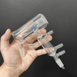 FAPE Micro distiller, With vacuum interlayer, Joint 14/23, Microscale distillation tube, Minute quantity, Borosilicate glass