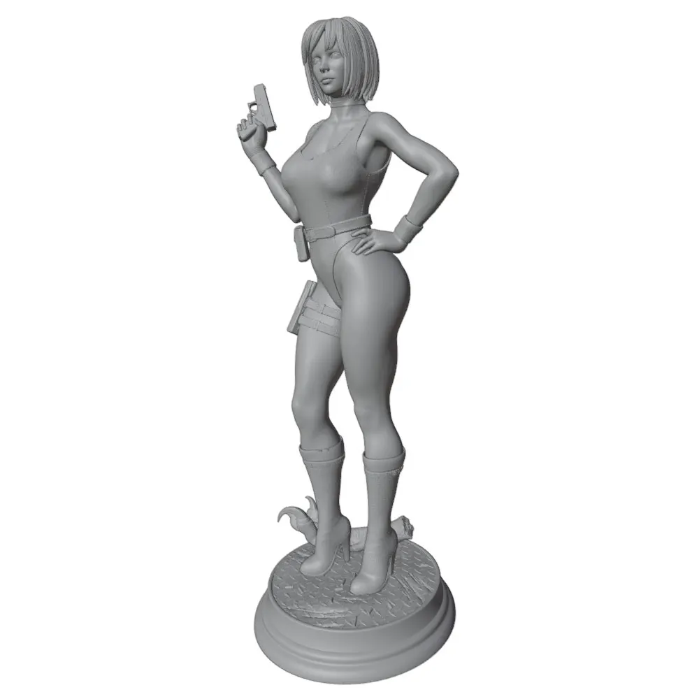 1/24=75mm--1/8=250mm Anime Character Statue GK Miniature 3D Printed Gray Model Figurine DIY Doll Model Unassembled And Unpainted
