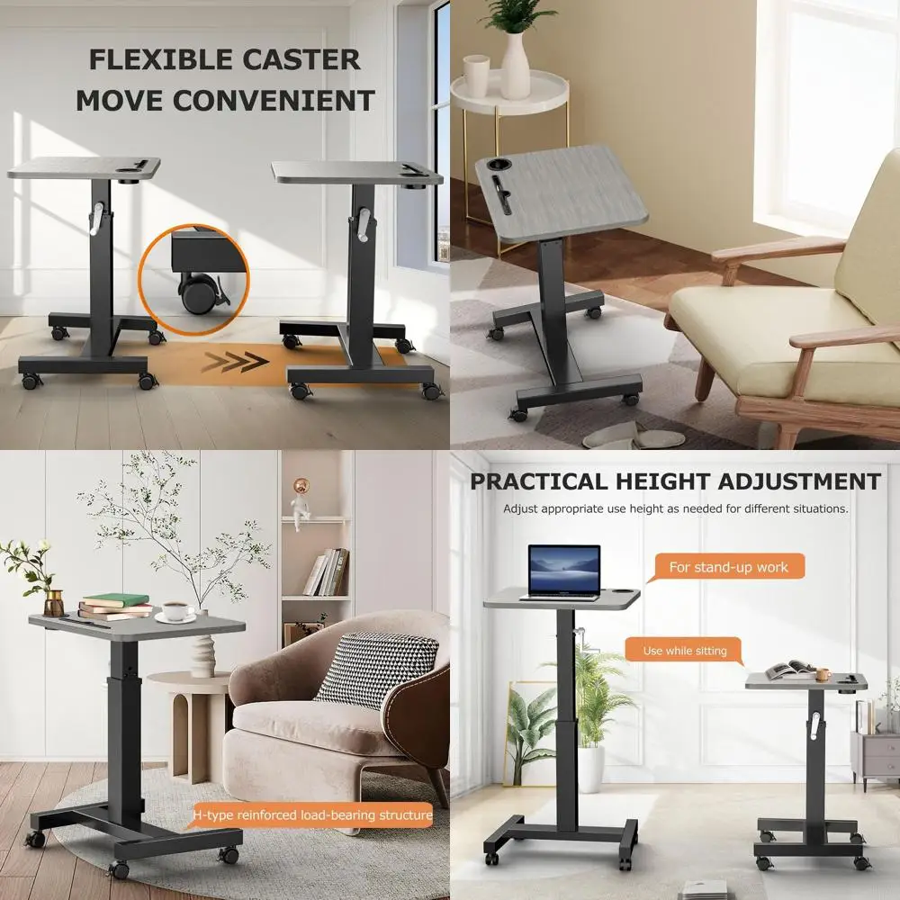 

Мобильный стол на колесах, подъемный стол, подъемные столы для домашнего офиса, вращающийся портативный стол для ноутбука с регулируемой высотой, Mob