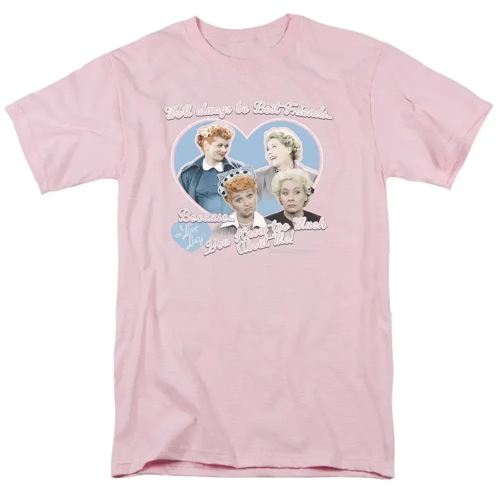 I Love Lucy We'll Always Be Best Friends Because You Know Too Much About Me Pink T Shirt