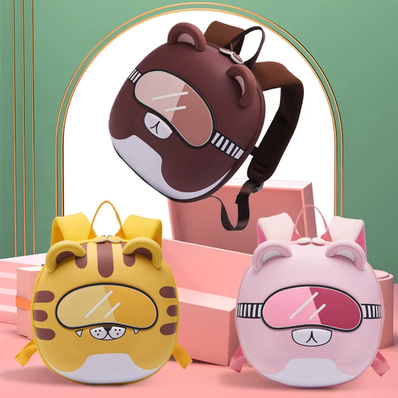 Children Cute School Bags In Kindergarten Boy Girl Cute 3-6-year-old Backpack Kids Animal 2022 Little Tiger Backpacks Travel Hot