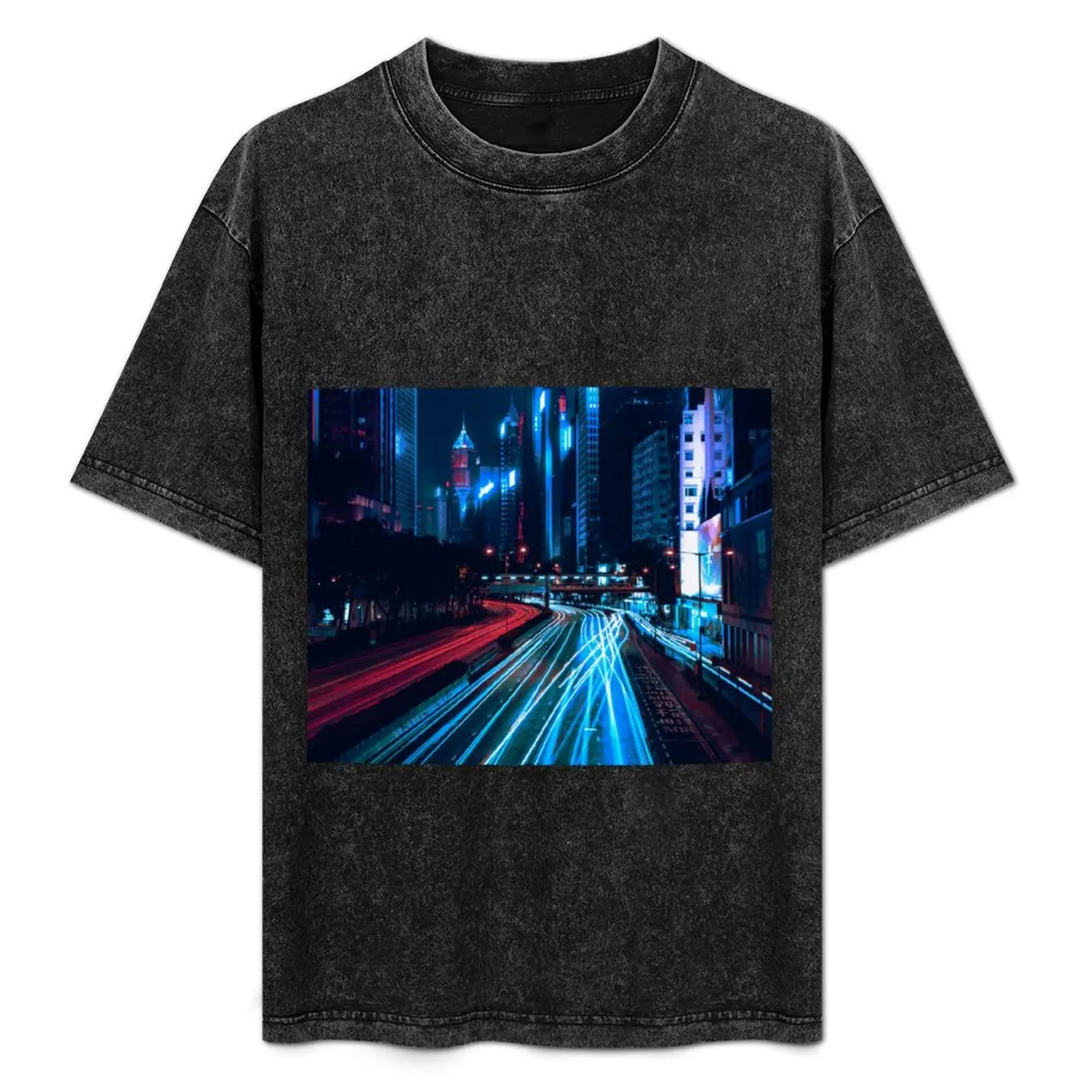 Light Trails T-Shirt essential t shirt plus sizes anime stuff mens t shirts top quality