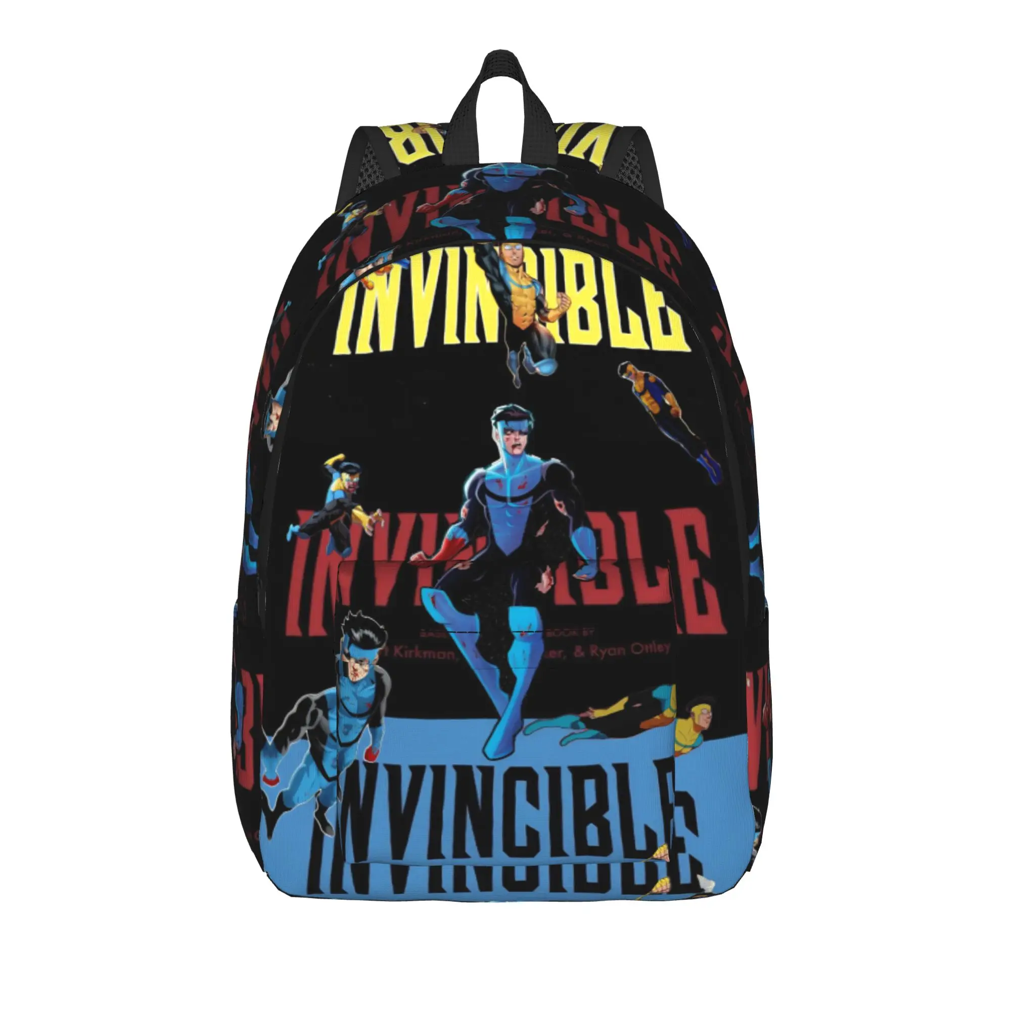 

Invincibles Comic Backpack for Men Women Teenage Student Work Daypack Laptop Shoulder Bag with Pocket