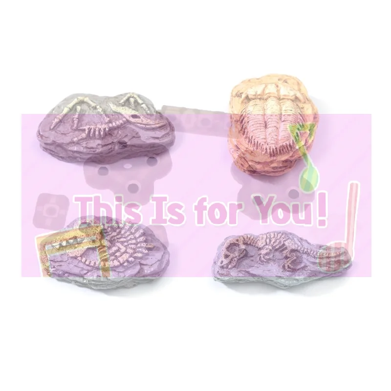 【MA】4pcs Micro Landscape Simulation Dinosaur Fossil, DIY Decorations, Desktop Accessories Small Ornaments