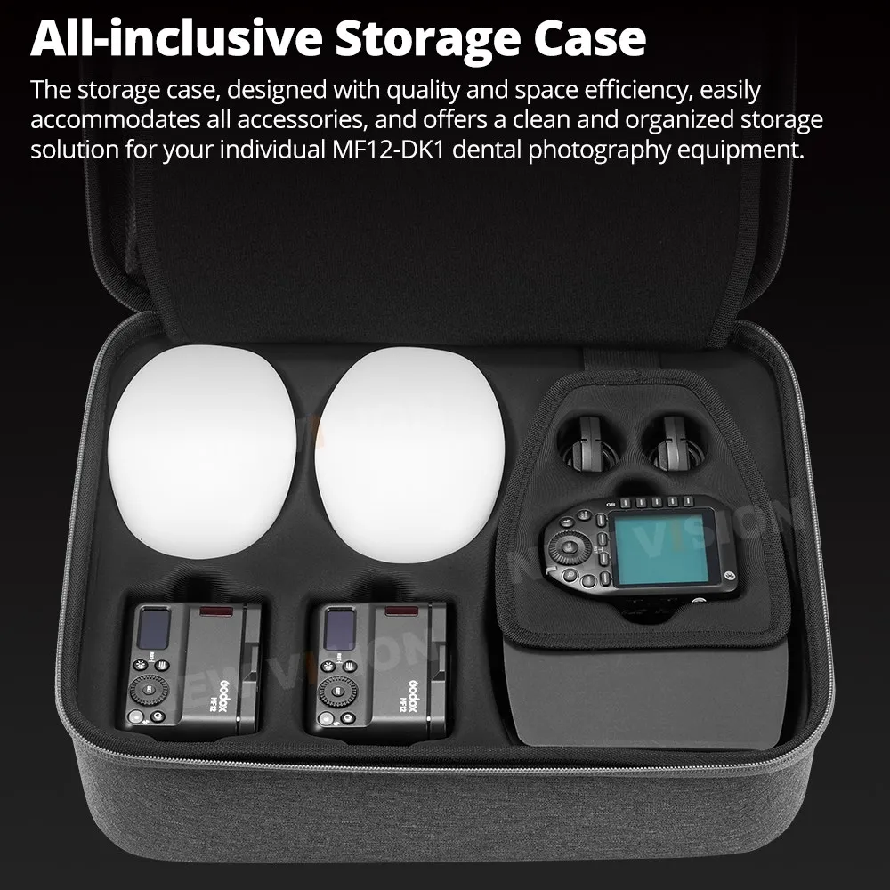 

Godox MF12-DK1 MF12 Dental Flash System TTL Flash 2.4 GHz Wireless Control Speedlight for Sony A6400、A74、A7R5 and ZV-E10