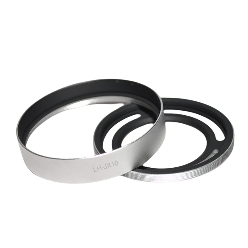 Capa de lente de câmera destacável compacta de metal oco elegante para câmera Fuji X10/X20/X30