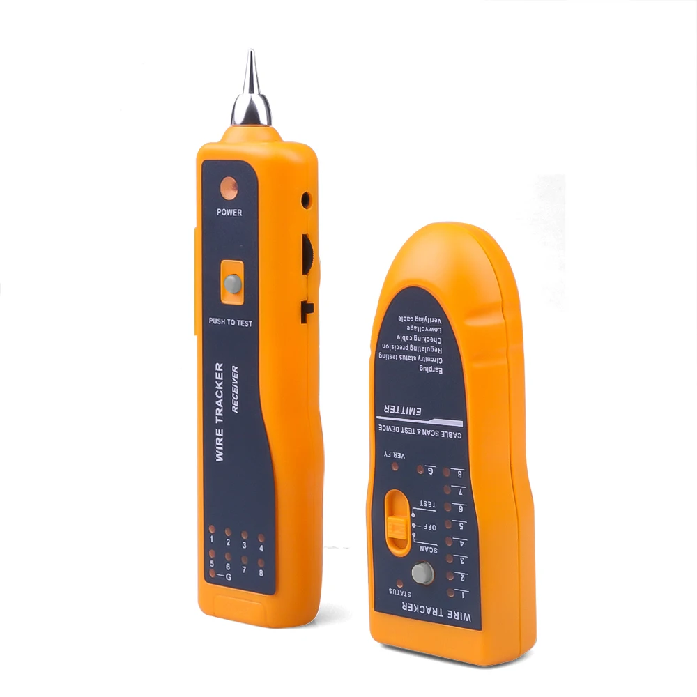 1PC Network Cable Tester LAN Telephone Wire Tracker Diagnose Tone Tracer for STP UTP Cat5 Cat6 RJ45 RJ11 Detector Line Finder