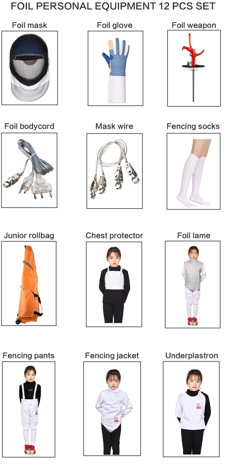 fencing equipment,fencing epee or sabre or foil full set,Epee Foil Sabre traning set Full set