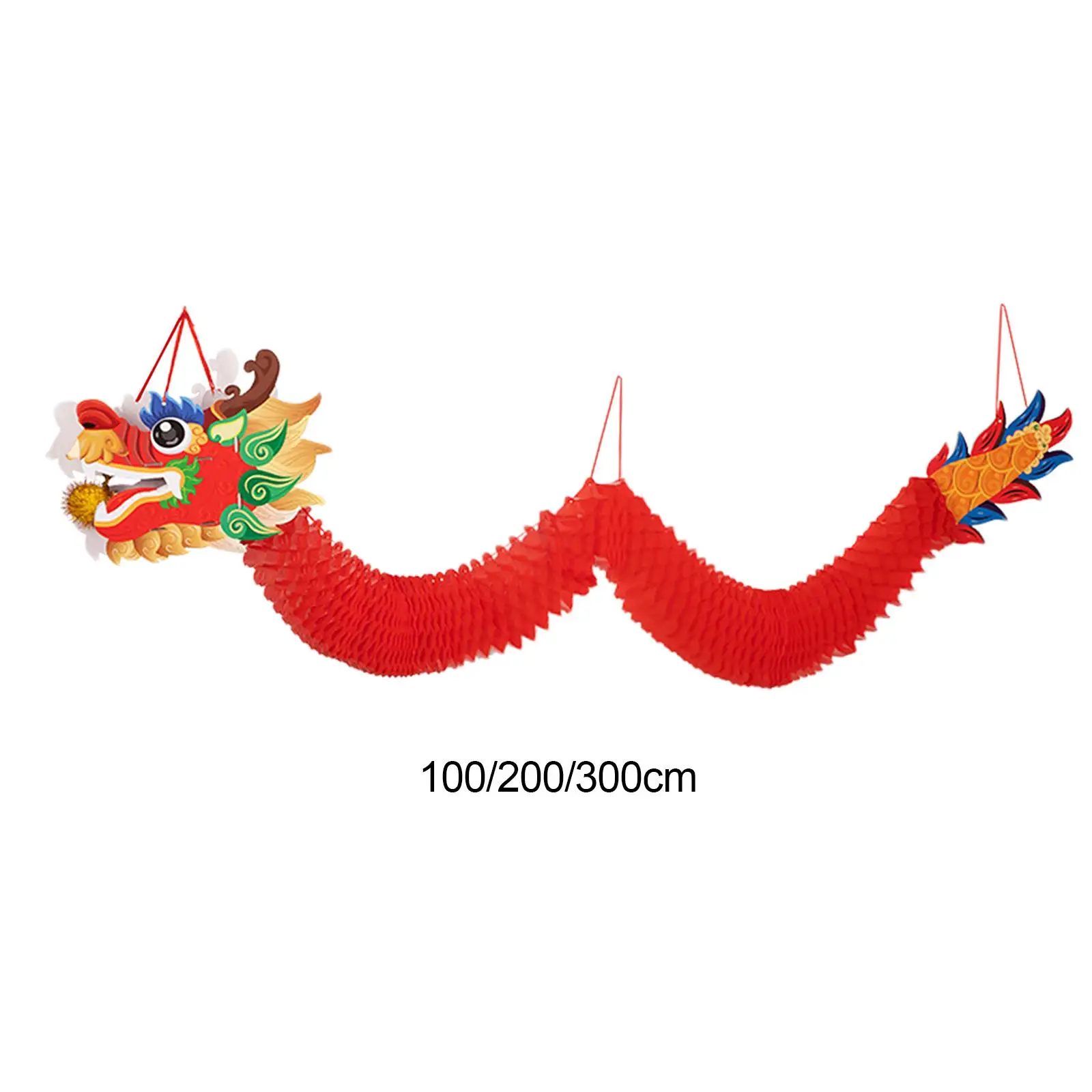 Chinese New Year Hanging Ornament Craft Mall Blessing Dragon Garland Decoration for Living Room Wall Entrance Thanksgiving Door