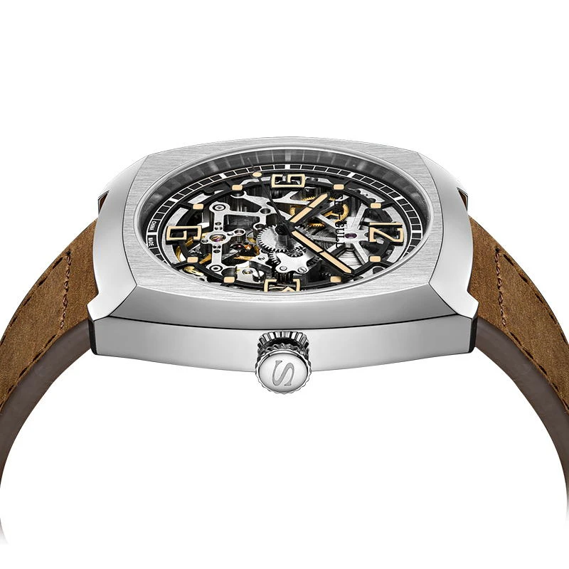 Seagull Skeleton Mechanical Watch ST2502 Movement Automatic Watch For Man 44mm Sapphire Crystal Watch 316L Stainless Steel 6094K