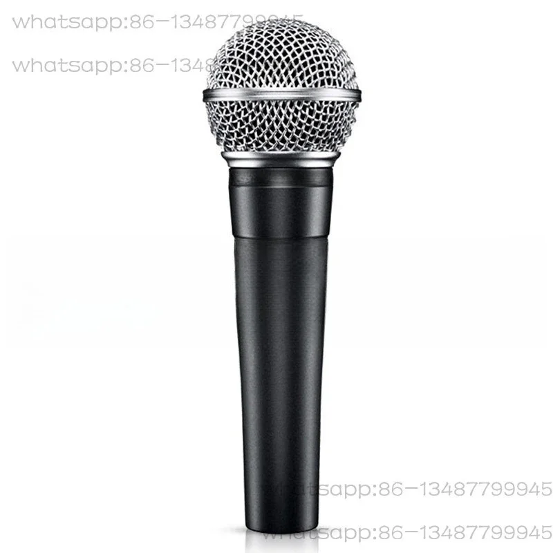 558S Wired Dynamic Microphone, Full Metal Handheld Mic for Stage Performance KTV Home Karaoke Live Streaming Vocal Recording
