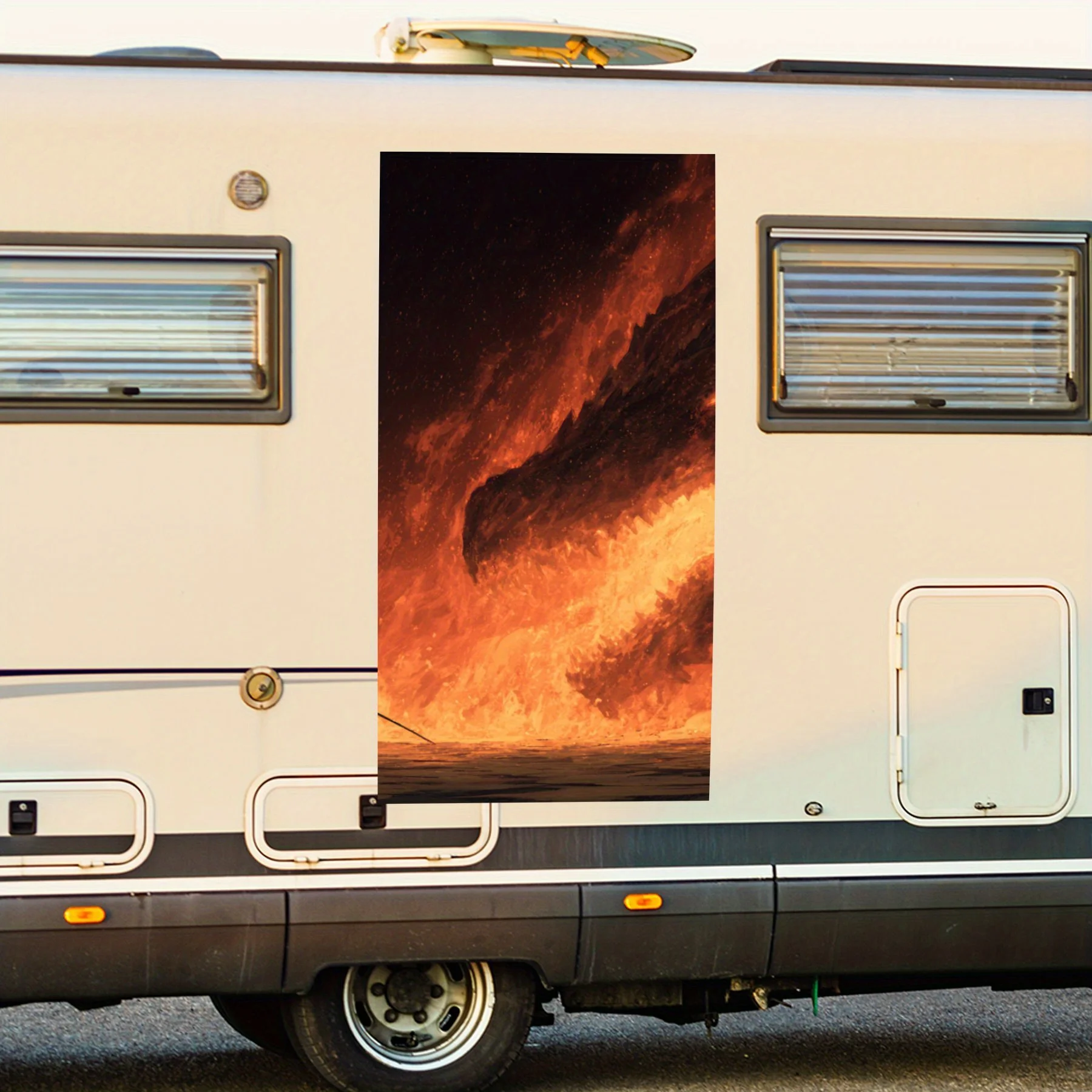 

Warrior — виниловая наклейка на заднюю часть автофургона, водонепроницаемые самоклеящиеся виниловые наклейки для хвоста и бампера автомобиля, украшение — защита автофургона