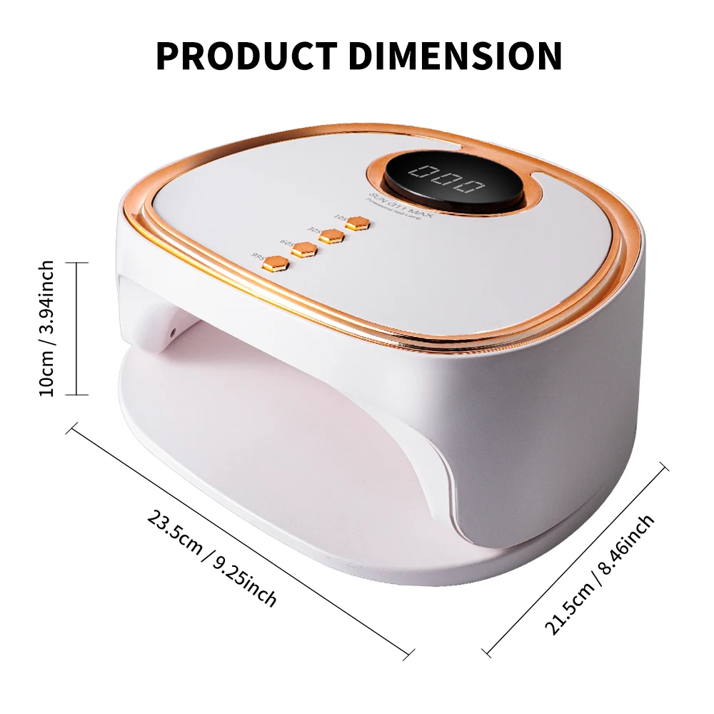 45 المصابيح الأشعة فوق البنفسجية هلام مسمار مصباح الأشعة فوق البنفسجية مجفف الأظافر مصباح ليد ل مانيكير هلام البولندية-4 الموقت المهنية الأظافر هلام البولندية ضوء مجفف أداة #6