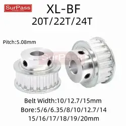 XL Timing Pulley BF Type 20T/22T/24TTeeth Bore 5/6/6.35/8/10/12mm - 20mm for 10/12.7/15mm Width Belt Used In Linear Pulley