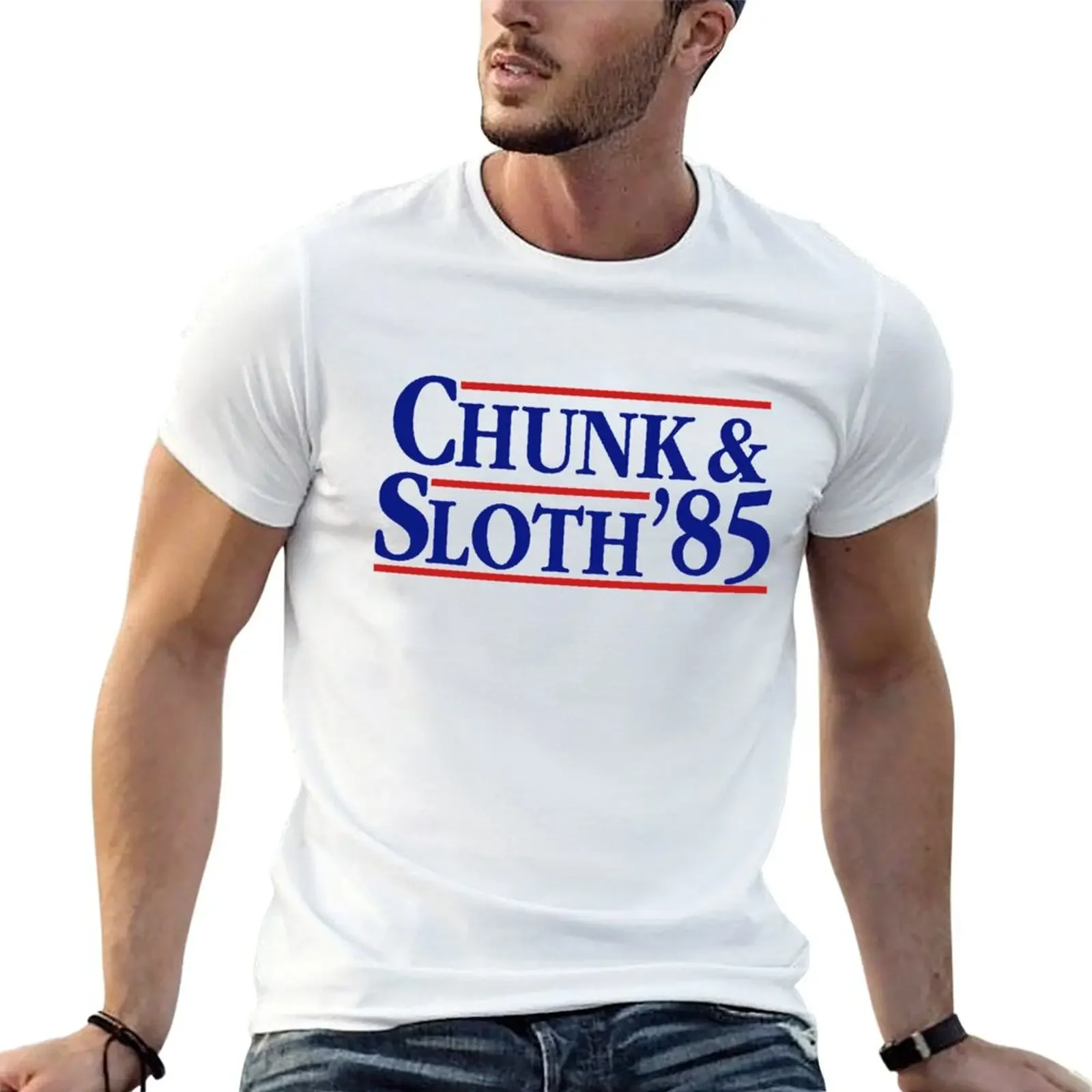 

The Goonies Funny Chunk and Sloth Election T-Shirt plain Blouse mens t shirt