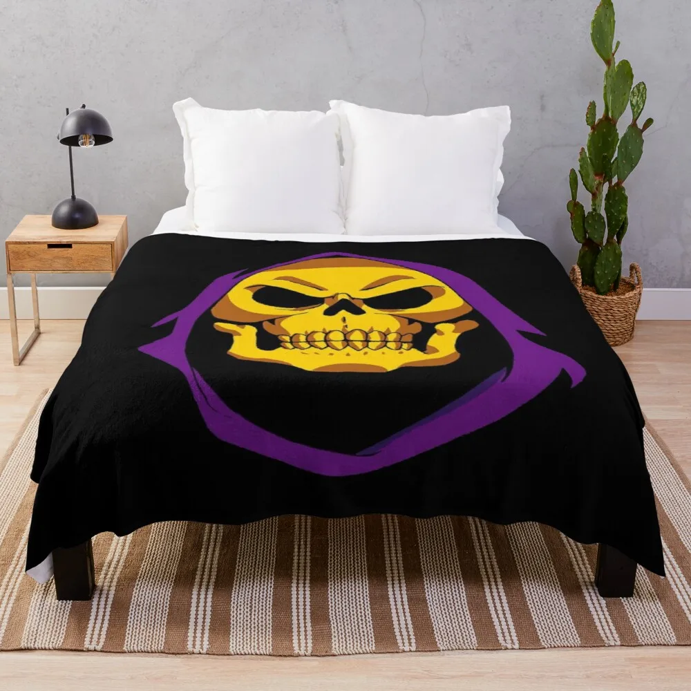 Skeletor Throw Blanket thin blanket flannels microfiber fabric