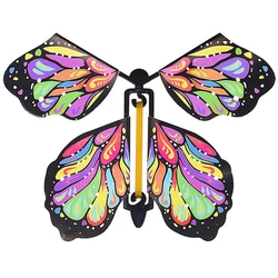 10PCS Magic Wind Up Flying Butterfly Surprise Box In The Book Rubber Band Powered Magic Flying Toy Surprise Box Butterflies Gift