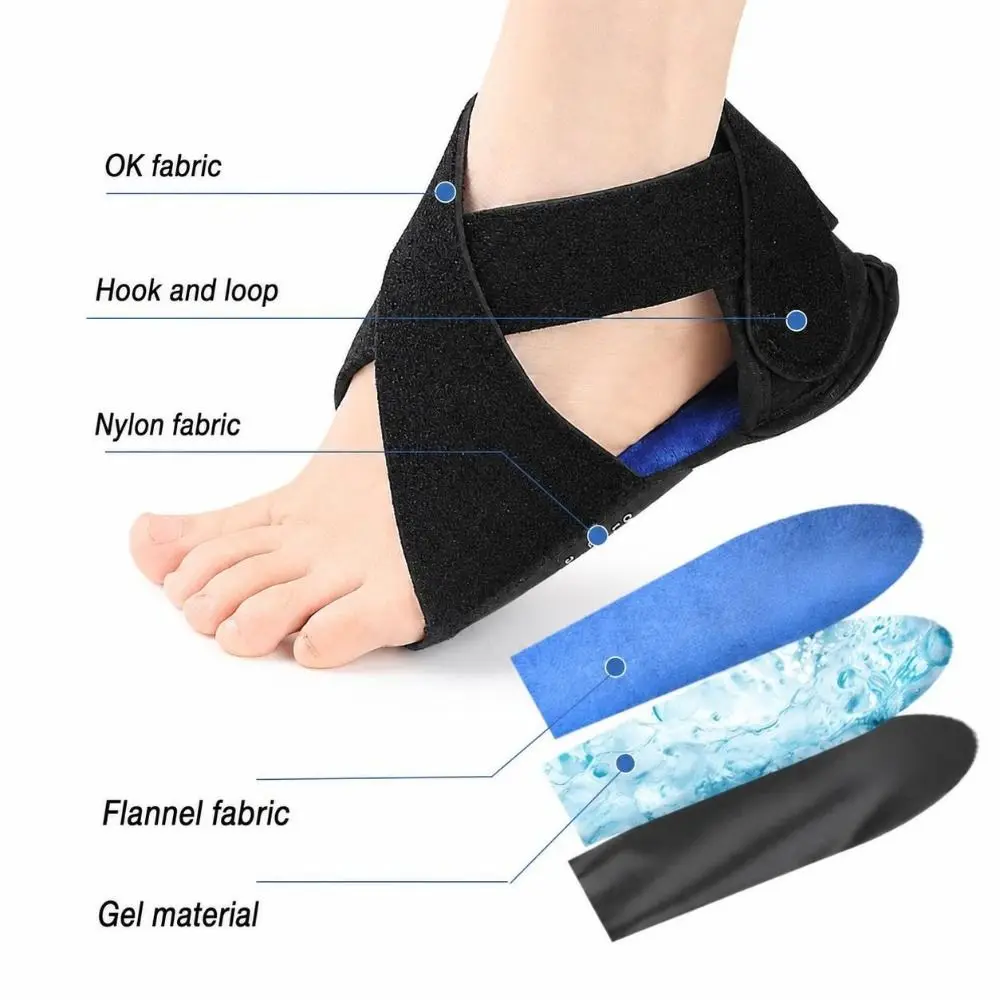 1pair Pain Relief Heel Ice Pack Wrap Adjustable Reusable Ankle Ice Pack Gel Coverage Foot Ice Pack Foot Injury Recovery