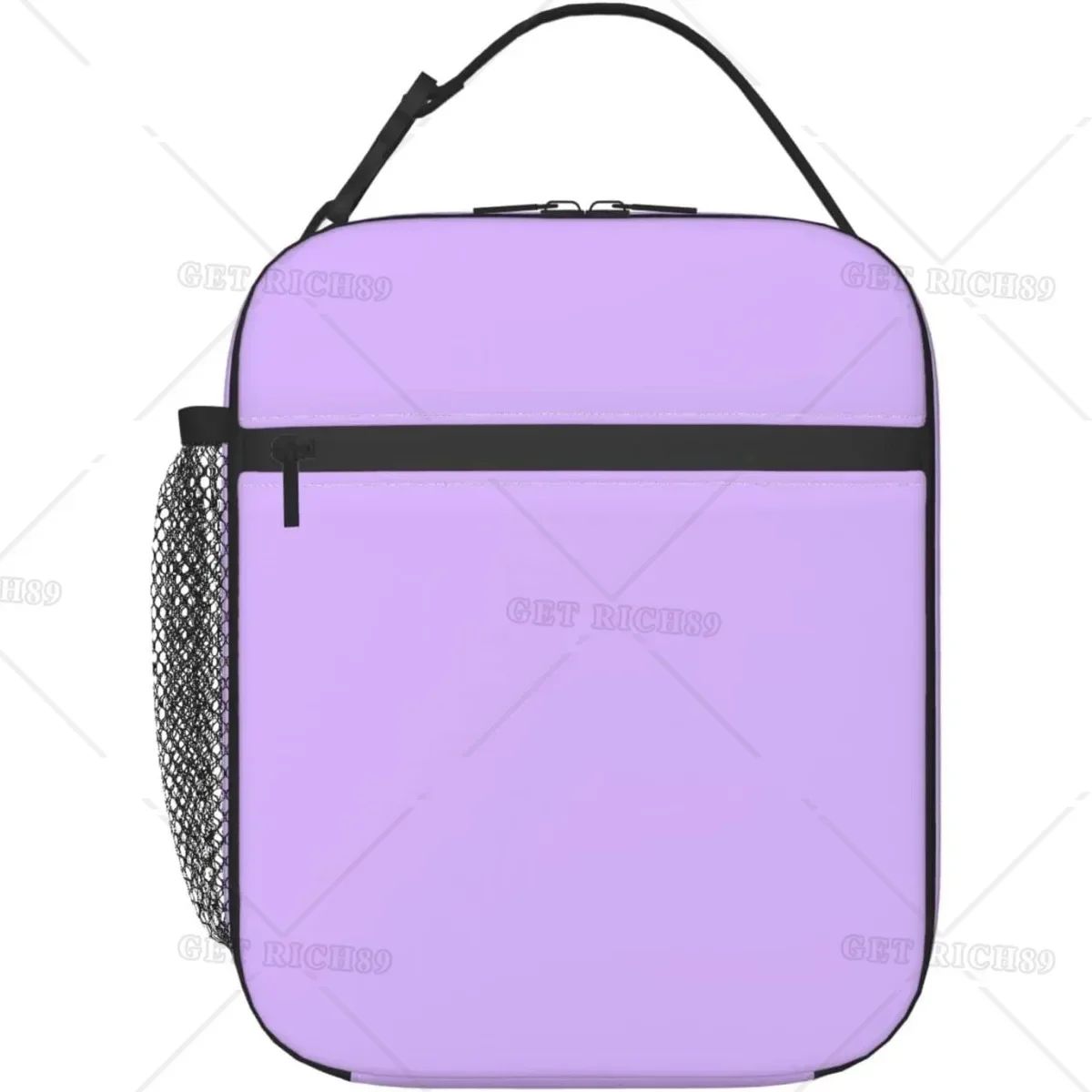 Light Color Purple Solid Insulated Color Lunch Bag for Teens Kids Boys Girls Women School Work Office Home Reusable Lunch Box