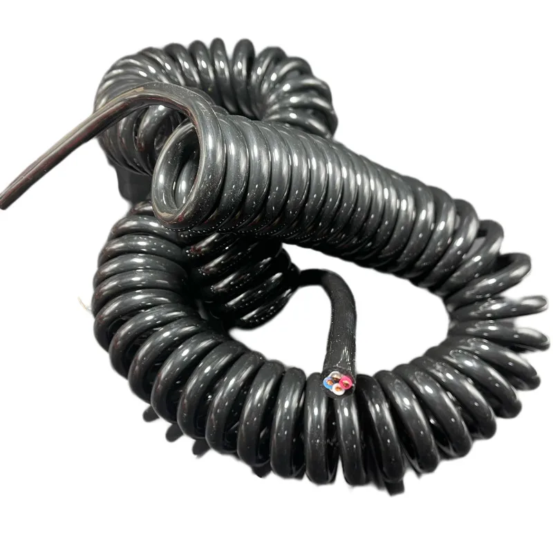 Imagem -03 - Fio do Cabo da Mola do pu do Estiramento Fio Telescópico Espiral Núcleo 13 11 7awg 10 11 12 13 14 15 Metros