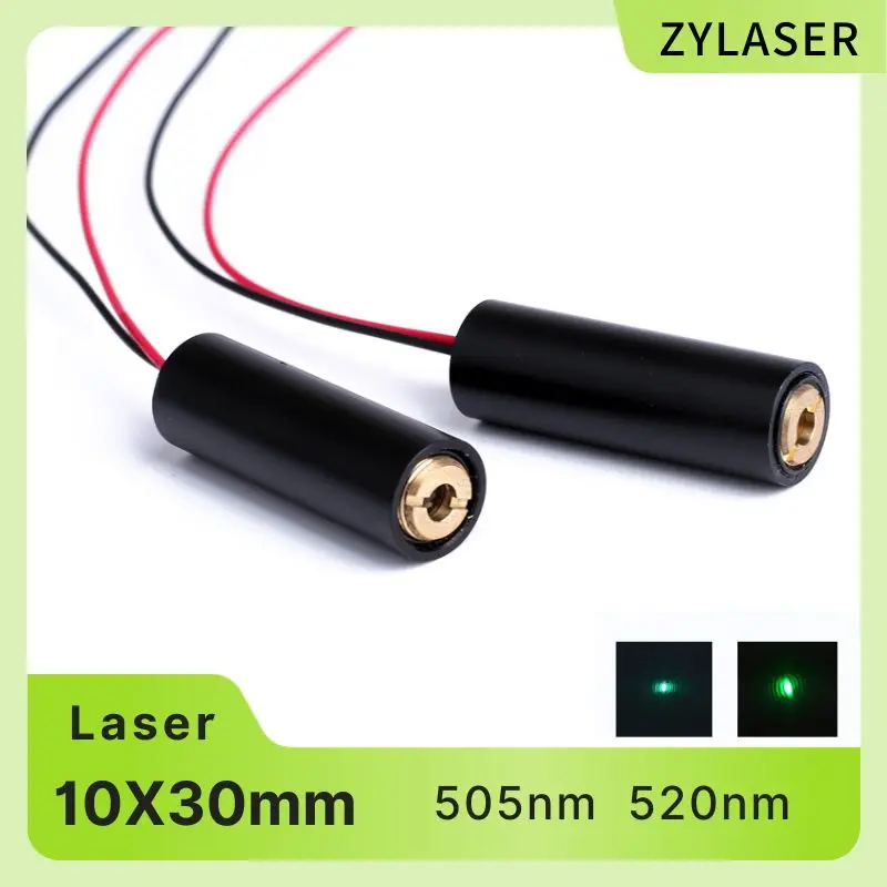 1PCS 505nm 520nm 1mW 5mW 10mW Focusable Adjustable Green Laser Dot Head Module with 3V-5V Positioning Lights