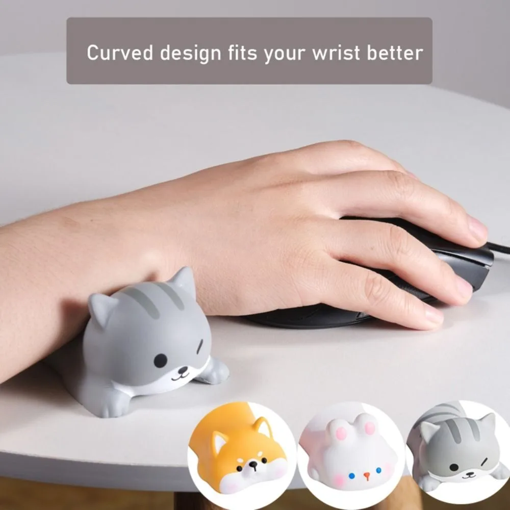 Cute Memory Foam Wrist Rest Kawaii Design Animal Shape Mouse Pad Support Arm Rest Office