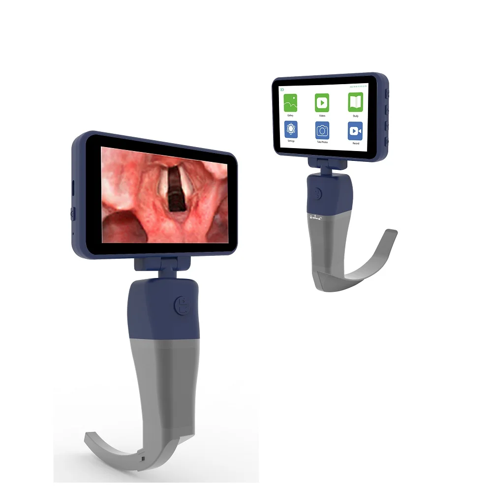 4.5 inch Big Screen Video Laryngoscope Reusable Sterilizable Blades Color TFT LCD Digital Video Laryngoscope