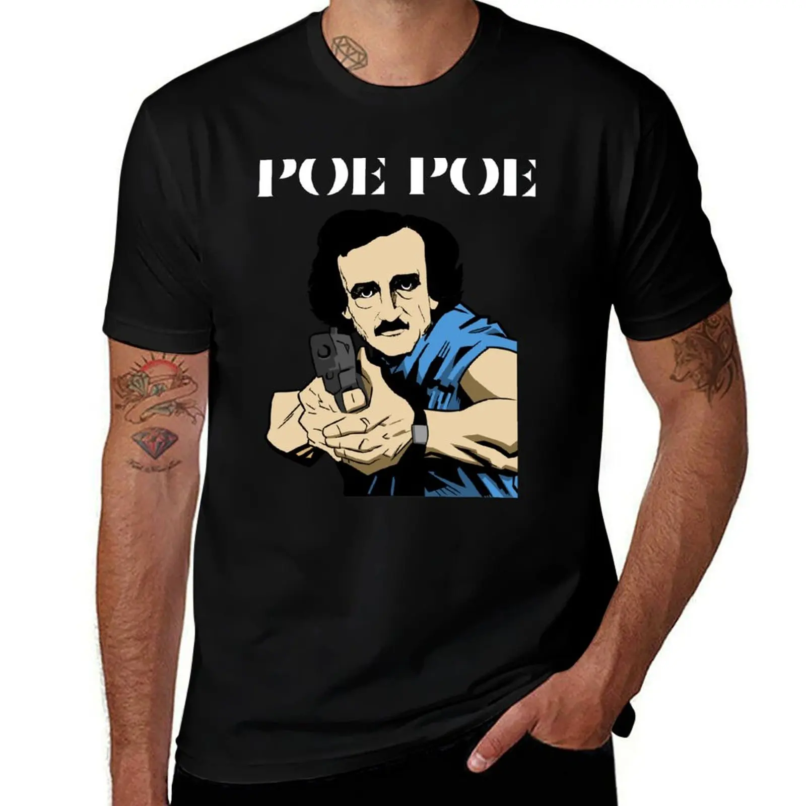 

Edgar Allen Poe Shirt Design - Original Poe Poe T-Shirt Basic Comfort Fit T-Shirt for Men