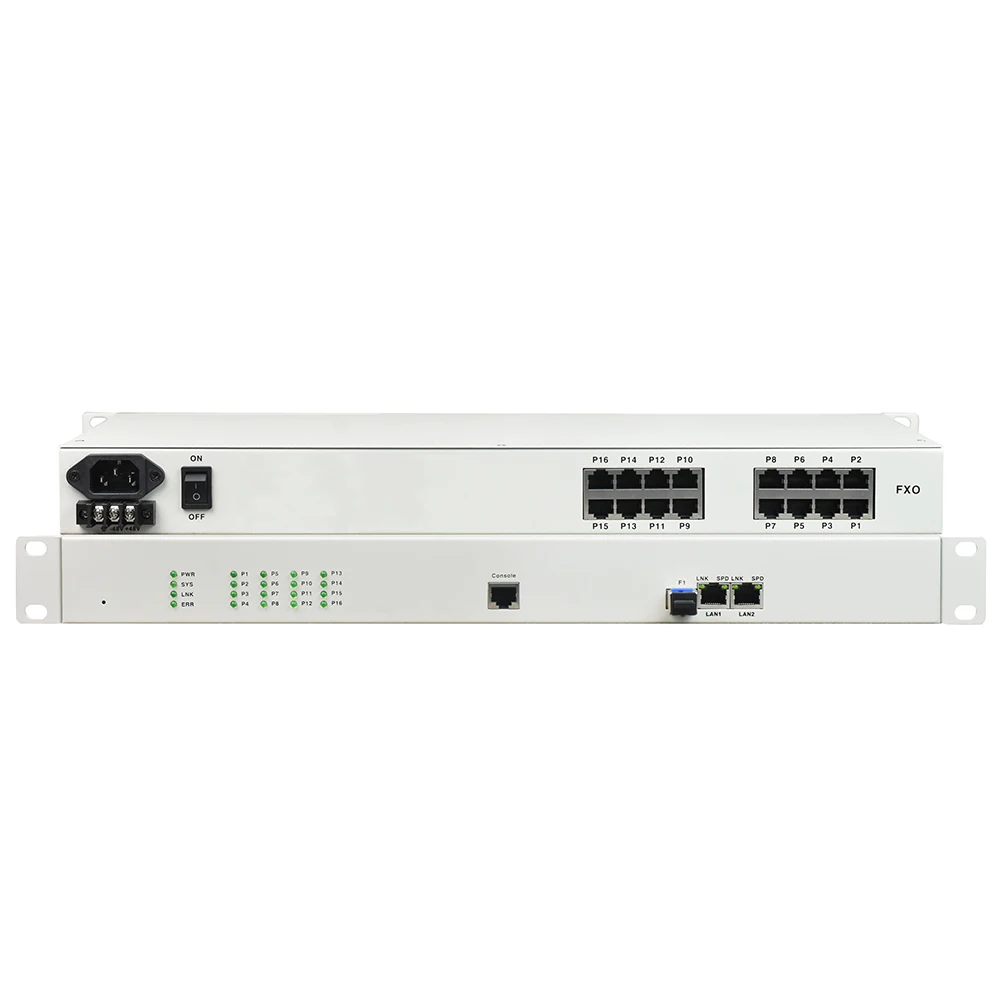 Hot Sale TDM over IP Converter 16 Channel Voice FXO FXS over Ethernet