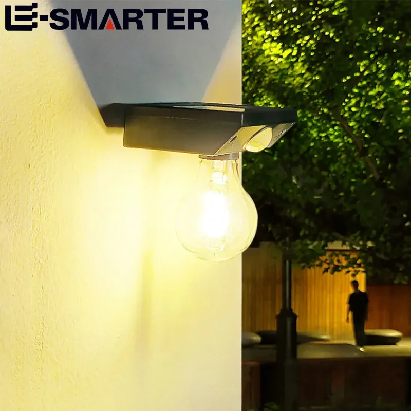 

Wall Lamp Solar Lights Outdoor Wall Light COB Bulb Control Motion Sensor Induction Waterproof Yard Corridor Garden Decoration