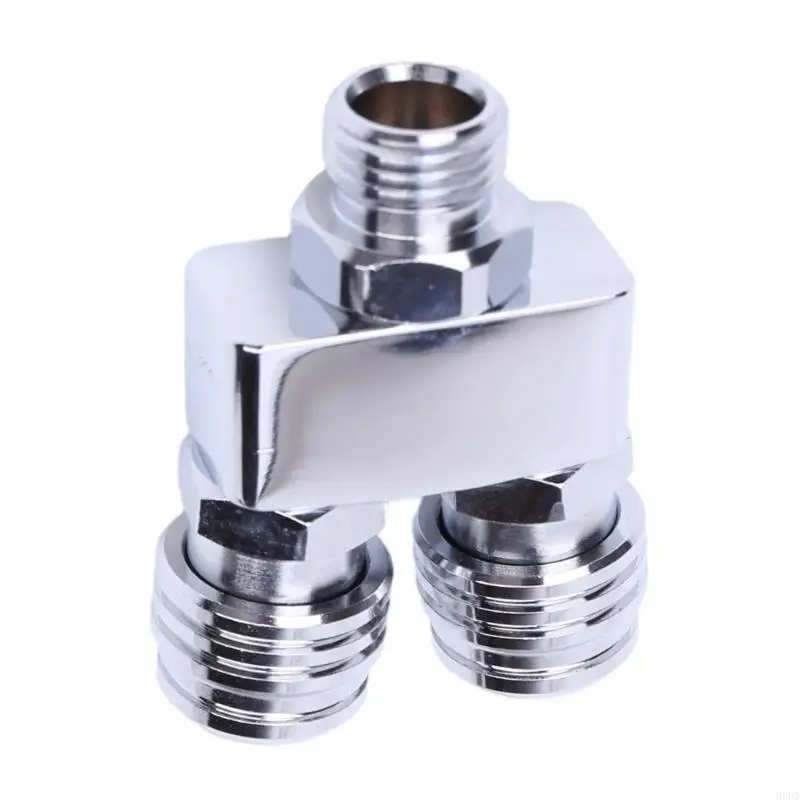 Diving Low-Pressure Hose Splitter Fitting, Three-Port Coupler for Routing Regulator Hose toward Two Inflator Outlets in 69HD