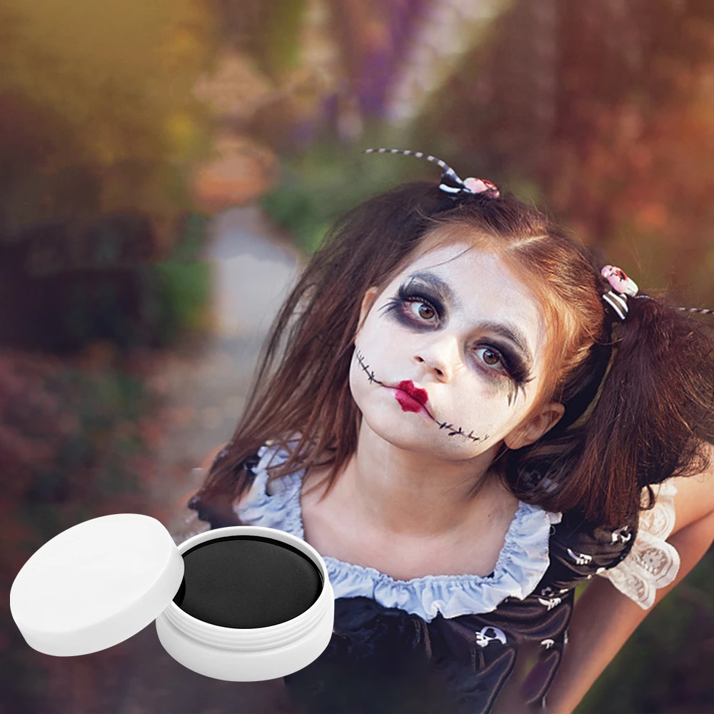 Black White Red Face Body Paint Makeup Palette, Oil Based Cream Face and Body Paint, Halloween Face Painting Makeup